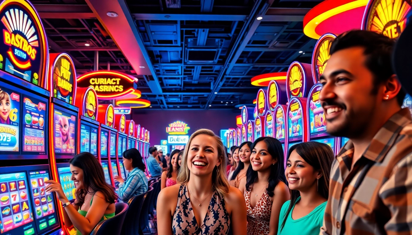 Rasakan keseruan permainan qqmacan slot dengan mesin slot berwarna-warni di kasino.